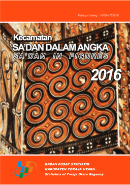 Kecamatan Sadan Dalam Angka 2016