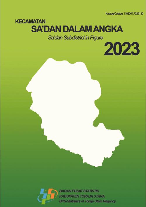 Sa'dan Subdistrict in Figures 2023