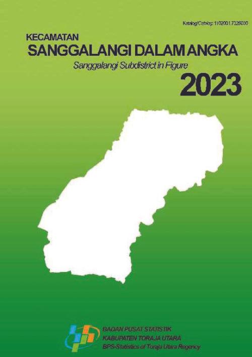 Sanggalangi Subdistrict in Figures 2023