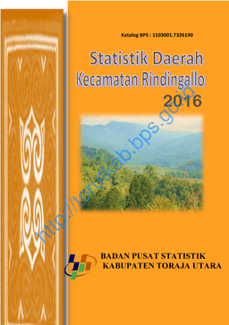 Statistik Daerah Kecamatan Rindingalo 2016