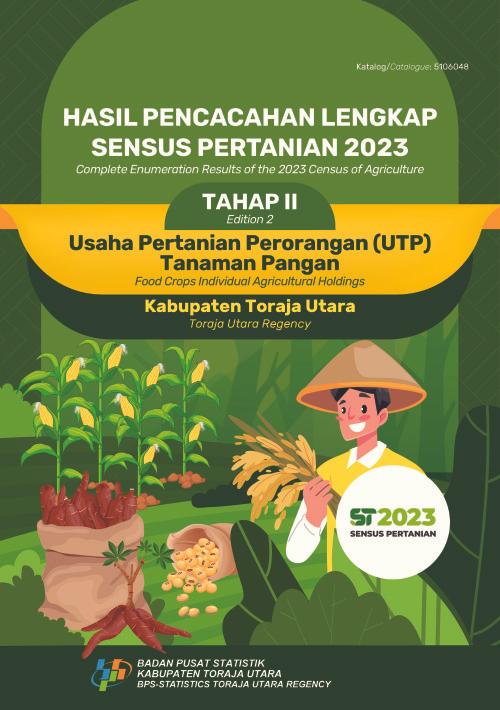 Hasil Pencacahan Lengkap Sensus Pertanian 2023 - Tahap II: Usaha Pertanian Perorangan (UTP) Tanaman Pangan Kabupaten Toraja Utara