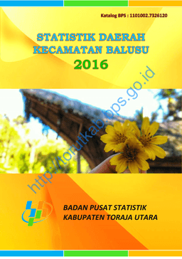 Statistik Daerah Kecamatan Balusu 2016