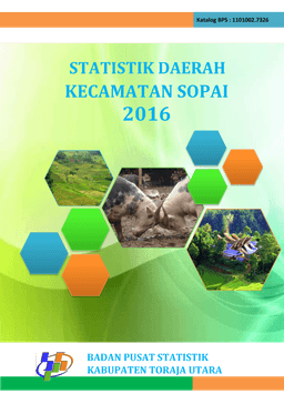 Statistik Daerah Kecamatan Sopai 2016